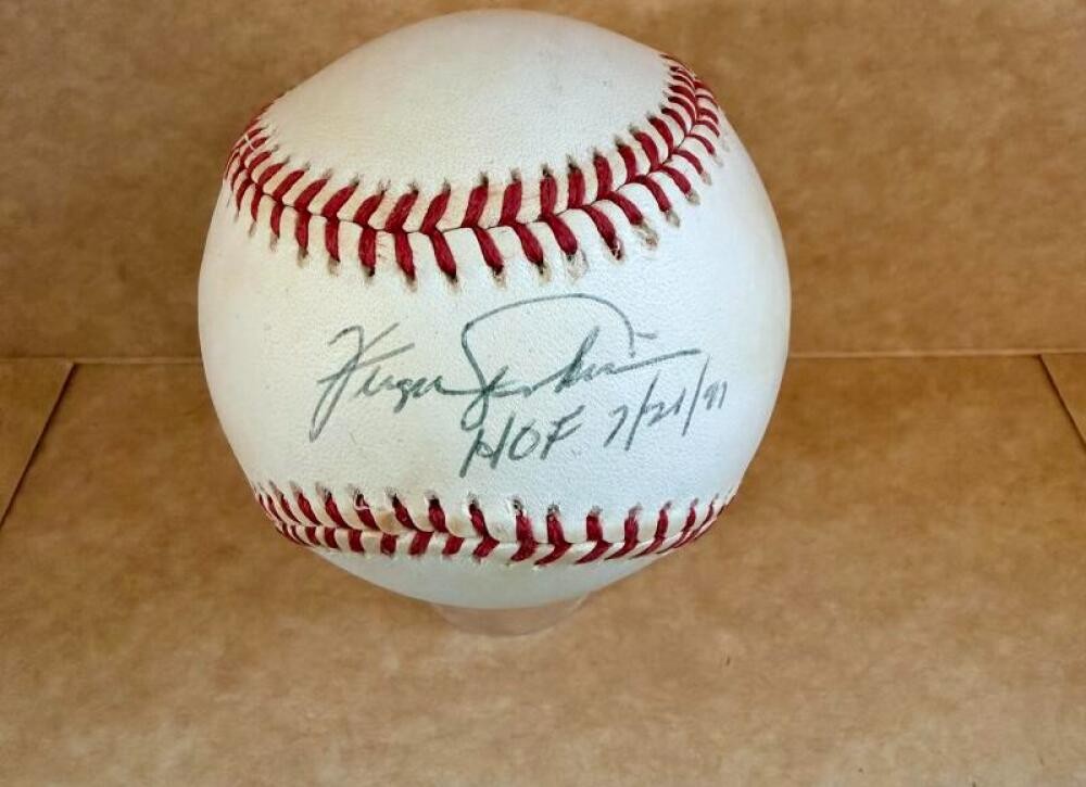 FERGIE JENKINS HOF 7/21/91   SIGNED AUTOGRAPHED N.L. BASEBALL BECKETT AUTH