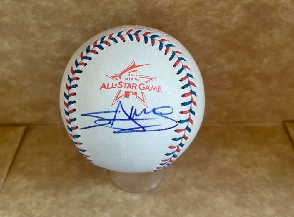 MIGUEL SANO MINNESOTA TWINS SIGNED 2017 ALL STAR BASEBALL BAS BC83398