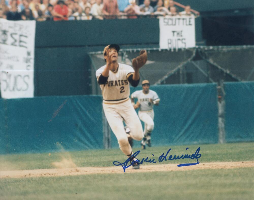JACKIE HERNANDEZ PIRATES SIGNED AUTOGRAPHED 8X10 PHOTO W/ COA