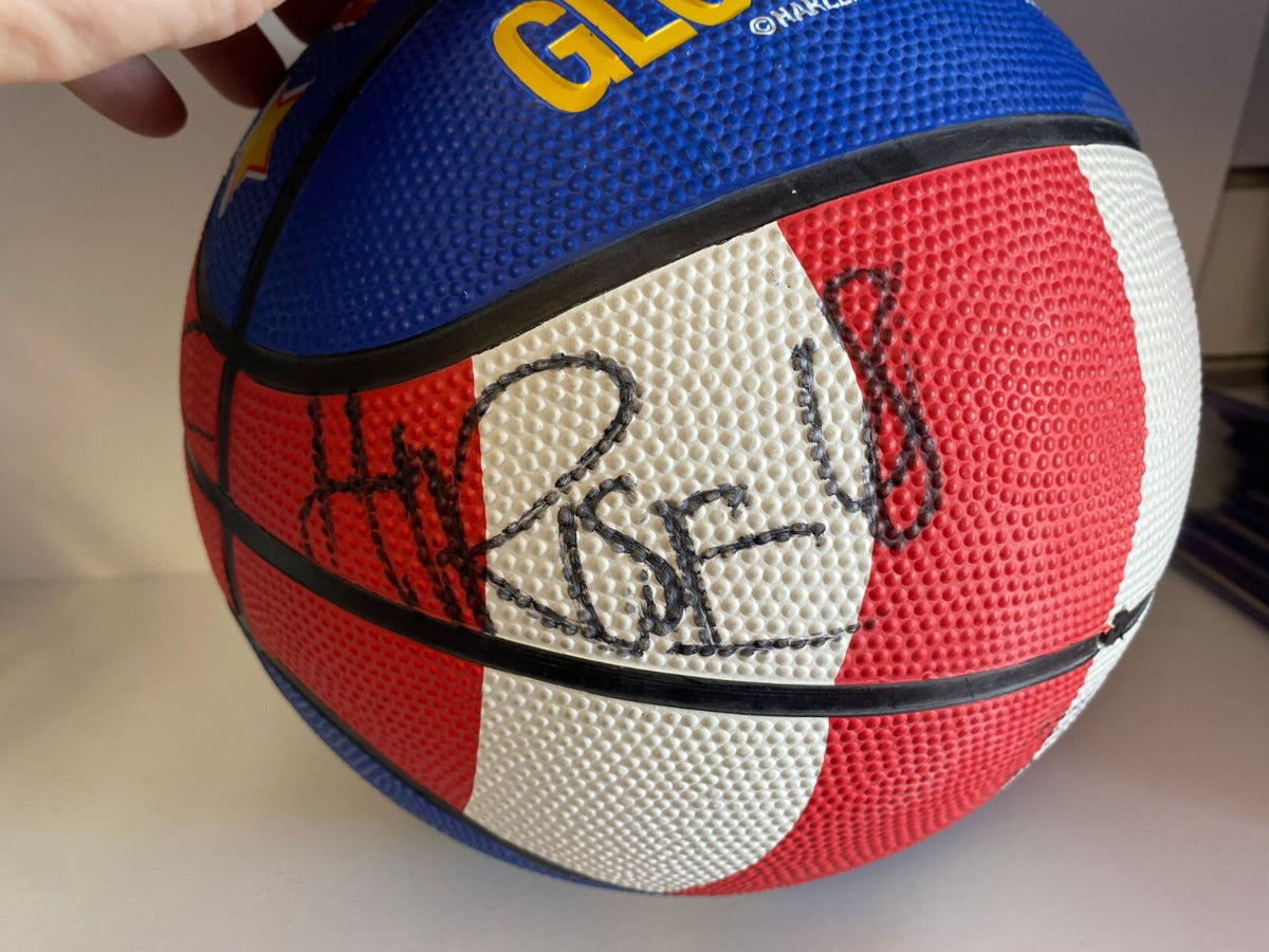 HARLEM GLOBETROTTERS MULTI SIGNED AUTOGRAPHED FULL SIZE BASKETBALL AUTHENTIC