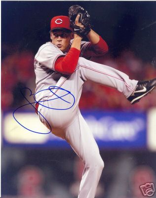 JON COUTLANGUS CINCINNATI REDS SIGNED 8X10 PHOTO W/COA
