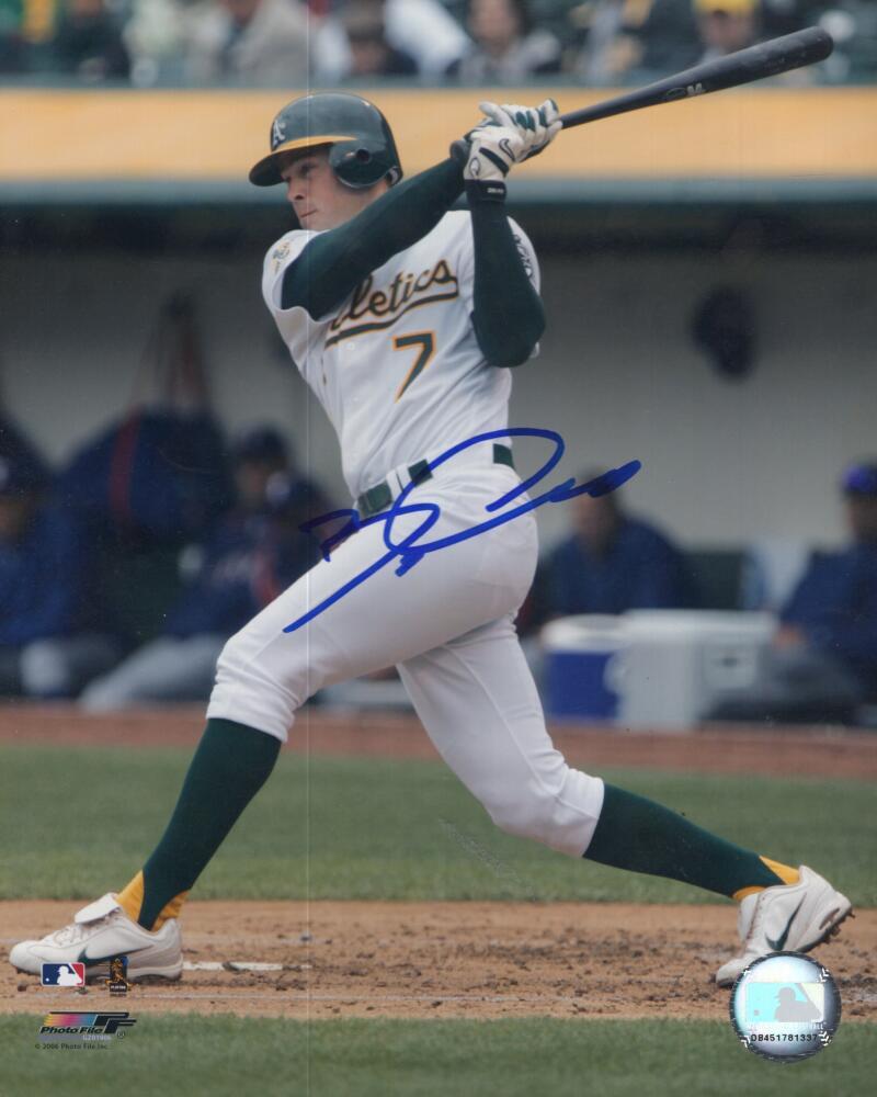 BOBBY CROSBY  OAKLAND A'S SIGNED AUTOGRAPHED 8X10 PHOTO W/ COA