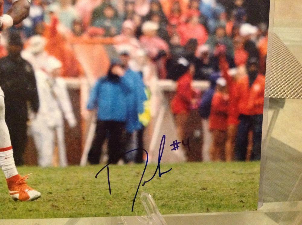 DESHAUN WATSON CLEMSON TIGERS NATIONAL CHAMPS  SIGNED  11X14 JSA 