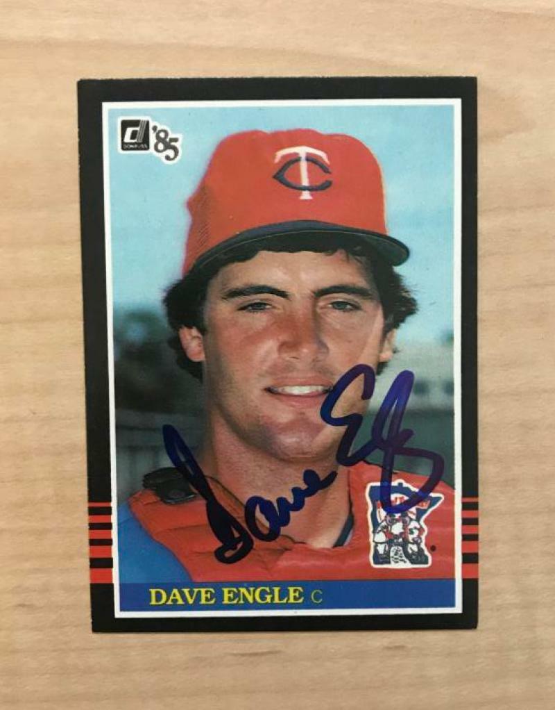DAVE ENGLE MINNESOTA TWINS SIGNED AUTOGRAPHED 1985 DONRUSS CARD #72 W/COA