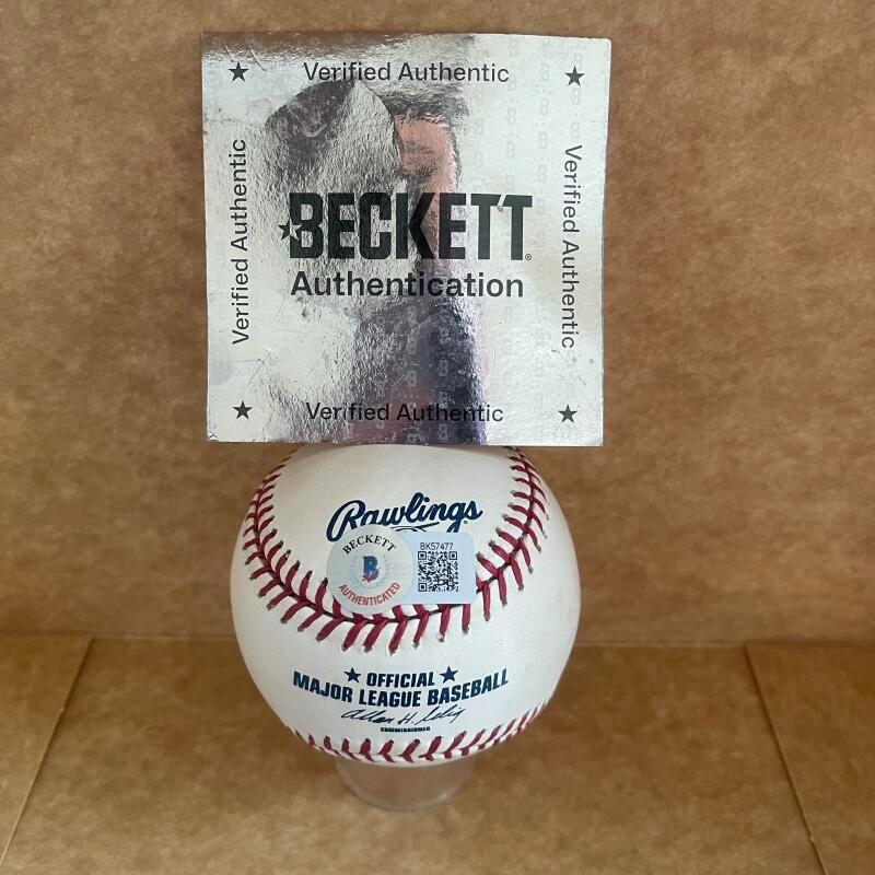 RON KITTLE 83 AL ROY SIGNED AUTO M.L. BASEBALL BECKETT AUTH