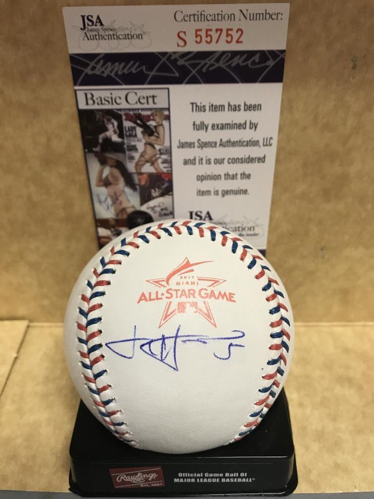 JOSH HARRISON  PITTSBURGH PIRATES SIGNED 2017 ALL-STAR BASEBALL JSA S55752