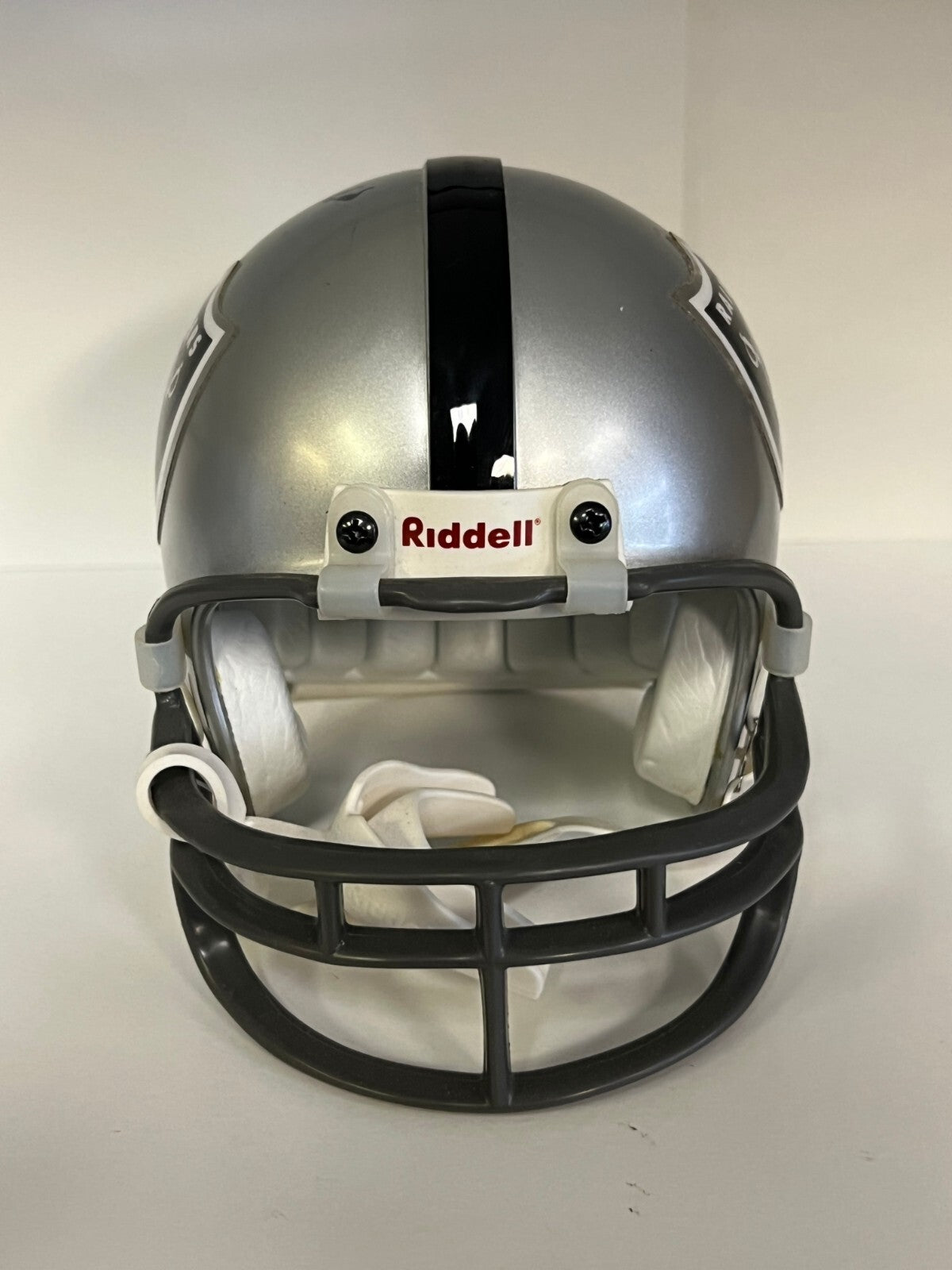 TOM FLORES OAKLAND RAIDERS SIGNED AUTOGRAPHED MINI HELMET W/COA