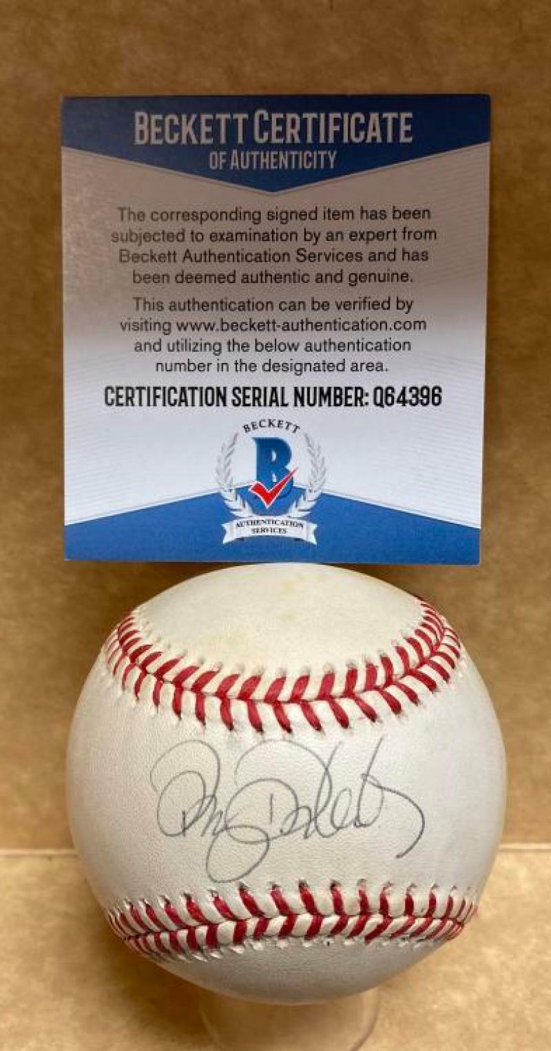 DOUG DRABEK PITTSBURGH PIRATES VINTAGE SIGNED AUTO N.L. BASEBALL BECKETT Q64396