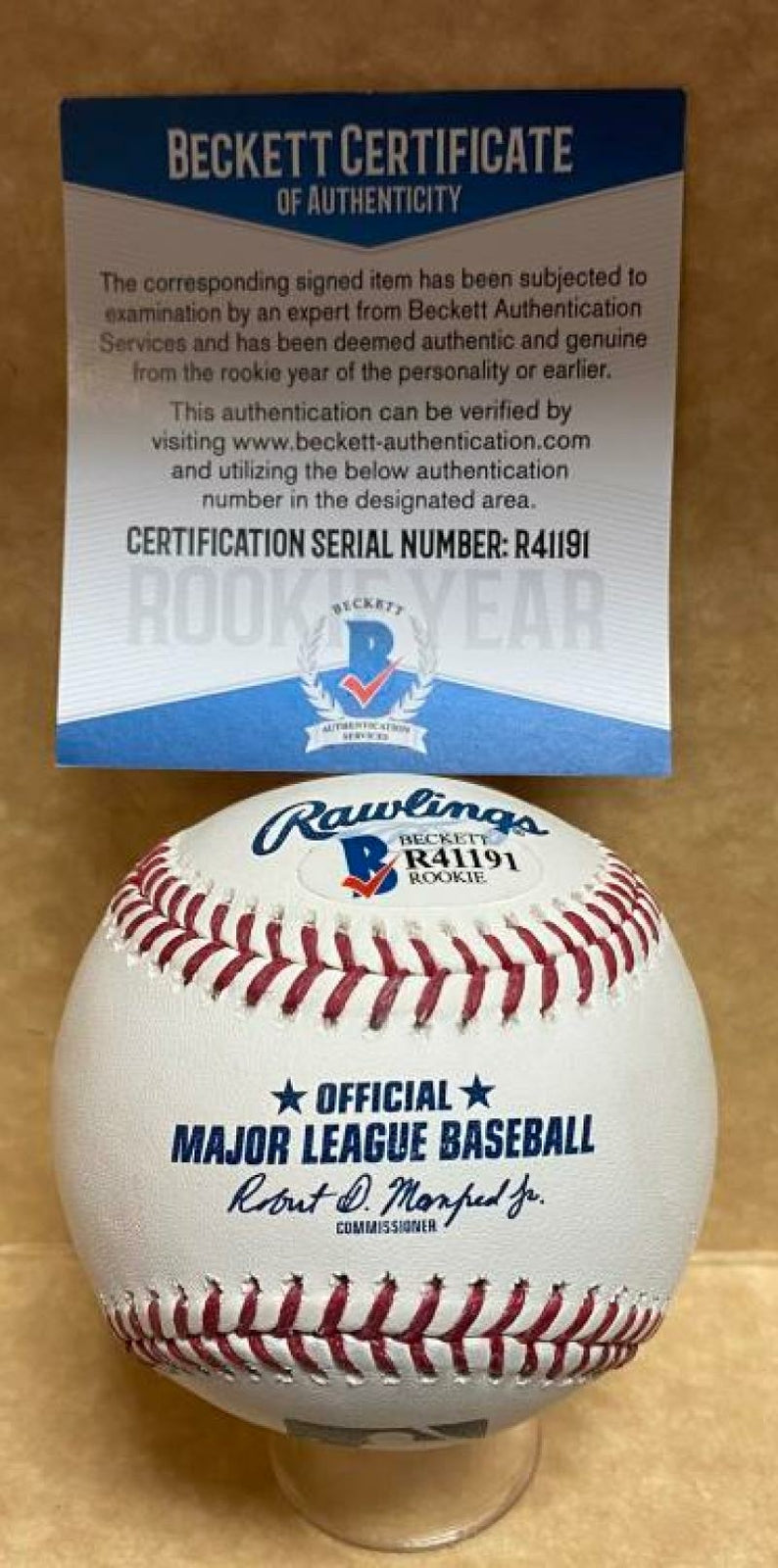 CHAVEZ YOUNG TORONTO BLUE JAYS ROOKIE YEAR SIGNED AUTO BASEBALL BECKETT R41191