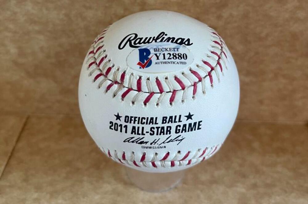 MICHAEL PINEDA MARINERS SIGNED 2011 ALL STAR BASEBALL BECKETT AUTH