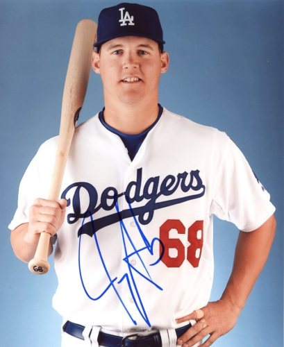 JERRY SANDS LOS ANGELES DODGERS SIGNED 8X10 PHOTO W/COA