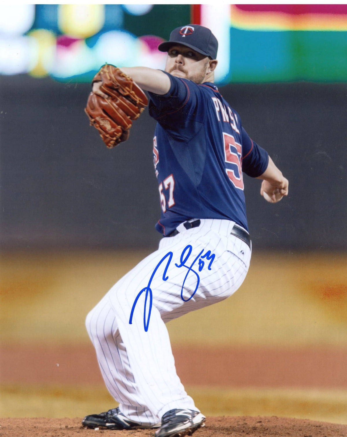 RYAN  PRESSLY  PITCHING   MINNESOTA  TWINS   AUTOGRAPHED  SIGNED  8X10  PHOTO