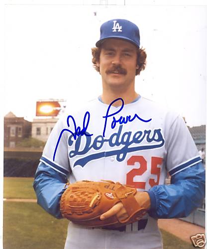 TED POWER  LOS ANGELES DODGERS SIGNED 8X10 PHOTO W/COA