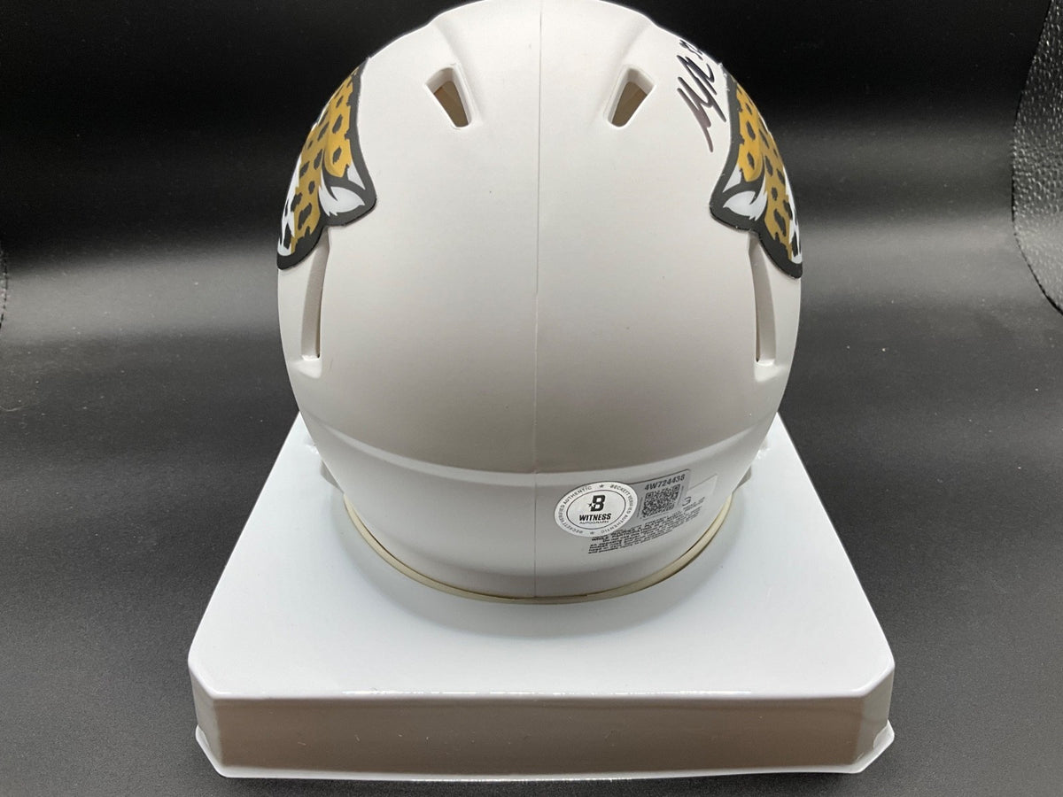 Maurice Jones- Drew Signed Jaguars White Speed Flex Mini Helmet Beckett Holo