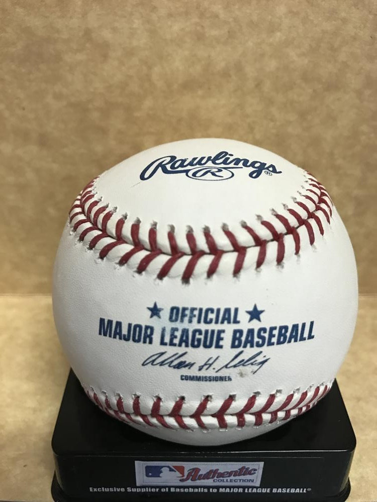 LANCE NIX REDS/BREWERS/PHILLIES   SIGNED AUTOGRAPHED  M.L. BASEBALL W/COA