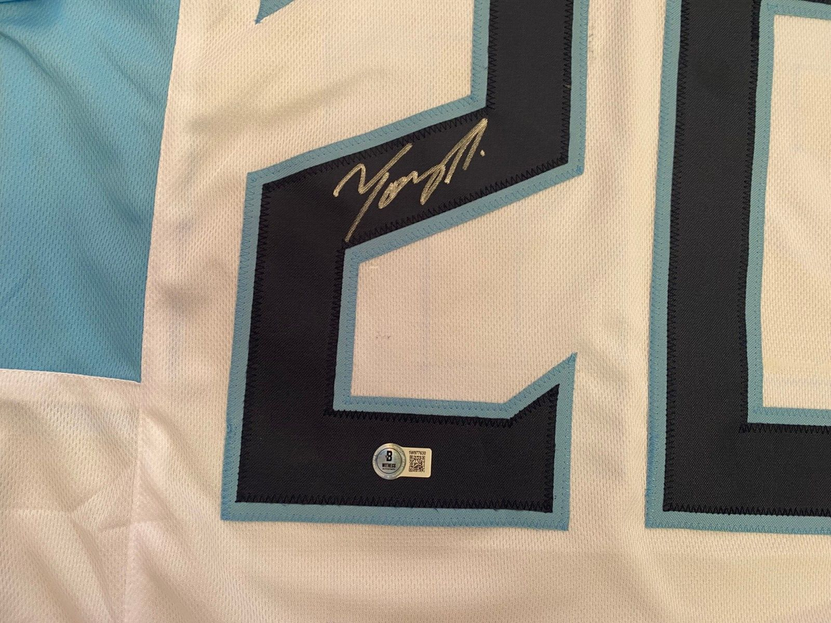 TONY POLLARD TENNESSEE TITANS #20 SIGNED AUTOGRAPHED CUSTOM JERSEY BECKETT *