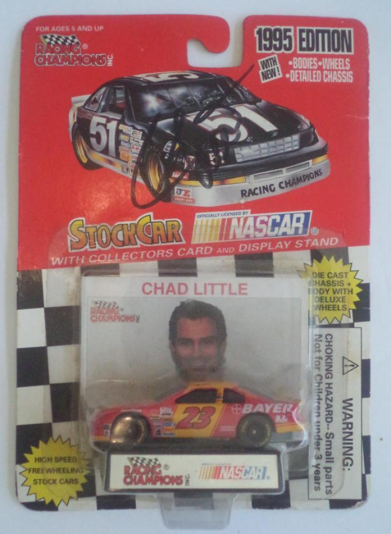 CHAD LITTLE 1995 STOCKCAR SIGNED ON COVER W/COA