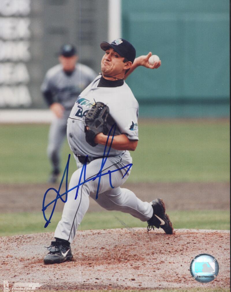 ALBIE LOPEZ RAYS   SIGNED AUTOGRAPHED 8X10 PHOTO W/ COA