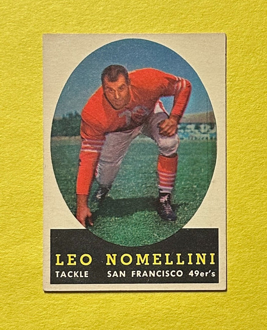 1958 TOPPS LEO NOMELLINI #89 49ERS