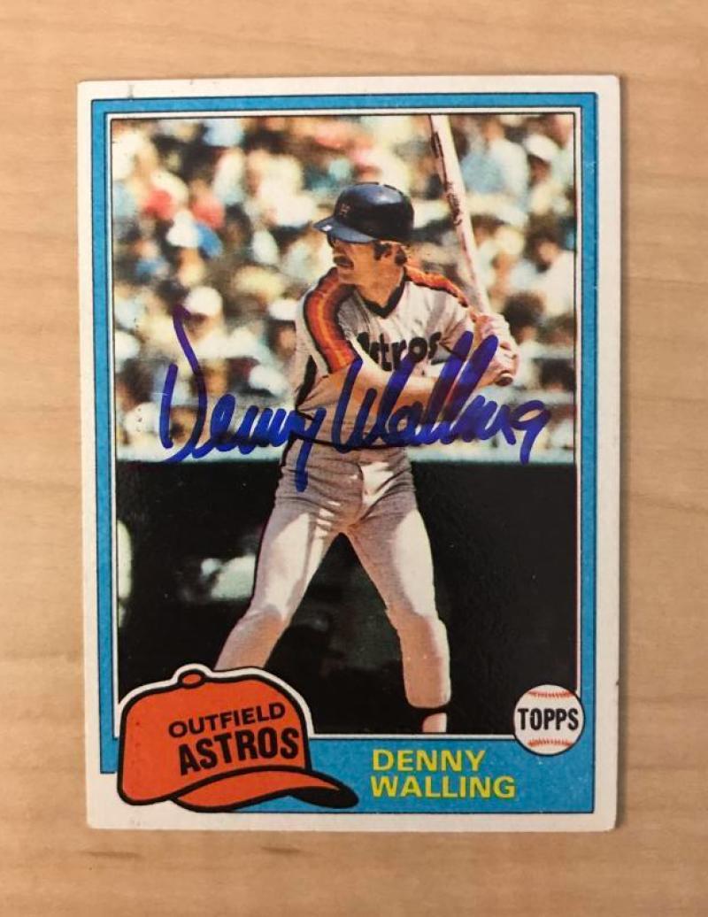 DENNY WALLING ST. LOUIS CARDINALS SIGNED AUTOGRAPHED 1981 TOPPS CARD #439 W/COA 