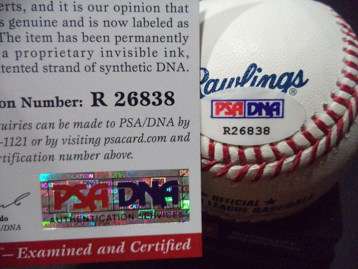 DALTON POMPEY BLUE JAYS SIGNED ROMLB BASEBALL PSA/DNA COA "ROOKIE GRAPH" #R26838