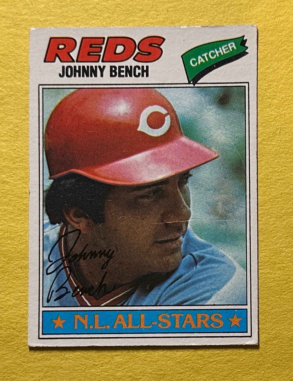 1977 TOPPS JOHNNY BENCH #70 REDS HOF