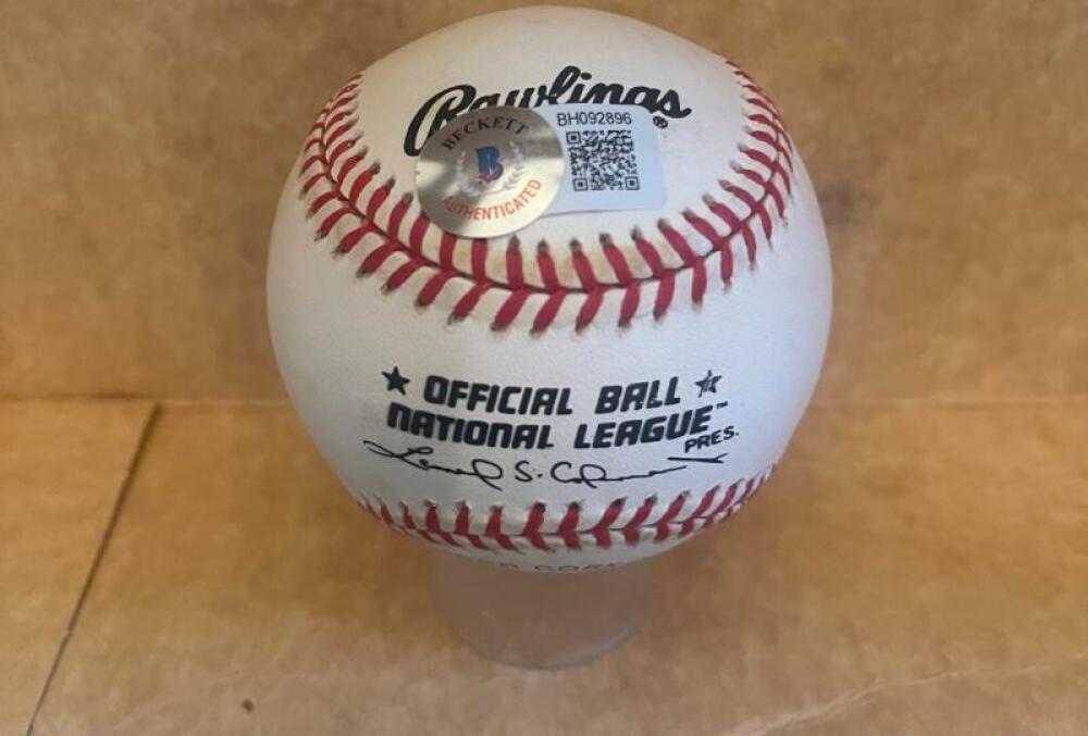 JUAN MARICHAL SAN FRANCISCO GIANTS N.L. BASEBALL BECKETT AUTH