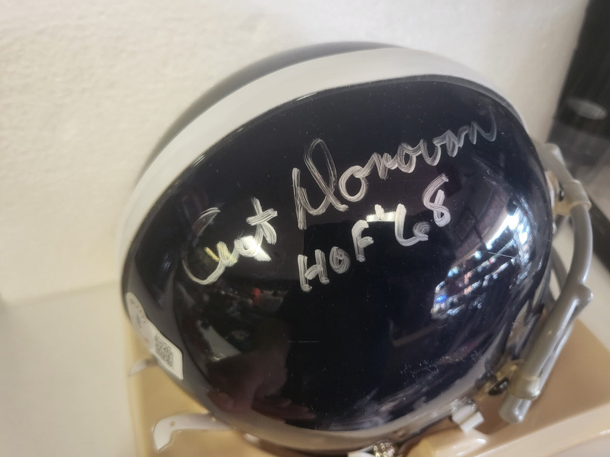 ART DONOVAN COLTS HOF 68 SIGNED AUTO AUTHENTIC THROWBACK MINI HELMET BECKETT