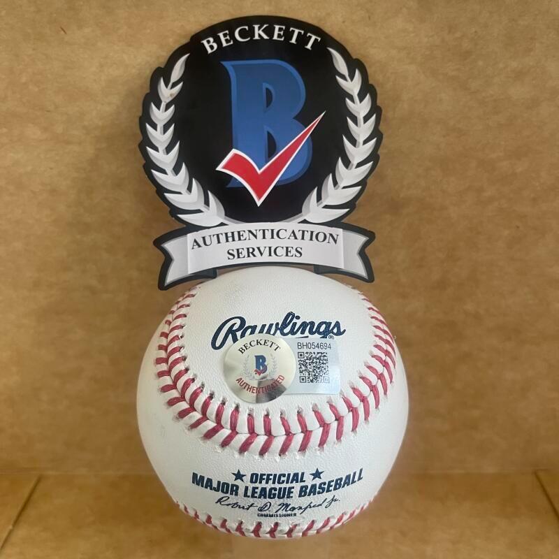 JACOB BERRY MARLINS SIGNED AUTOGRAPHED M.L. BASEBALL BECKETT AUTHENTICATED