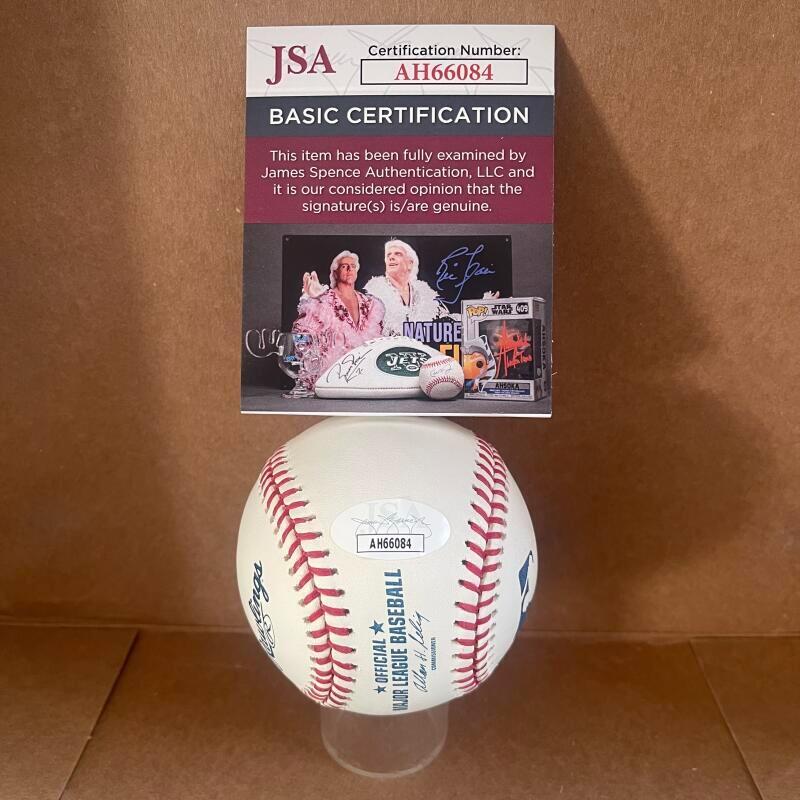 RON FAIRLY 59 63 65 CHAMPS DODGERS SIGNED M.L. BASEBALL JSA AH66084
