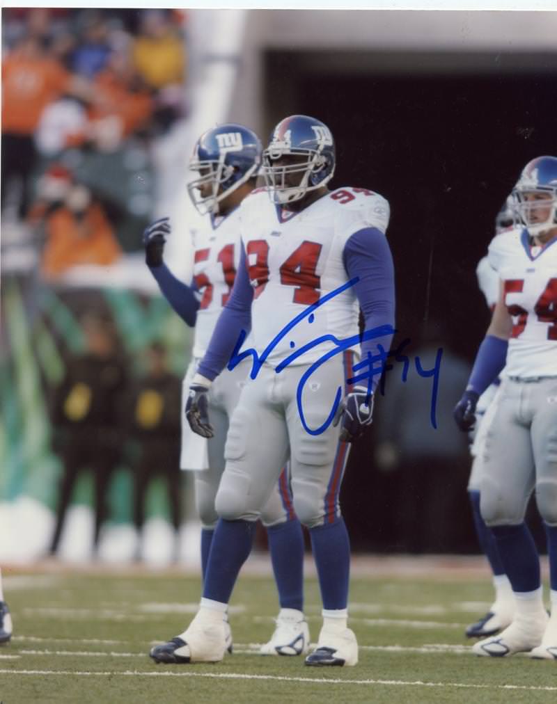 WILLIAM JOSEPH NEW YORK GIANTS SIGNED AUTOGRAPHED 8X10 PHOTO W/ COA 