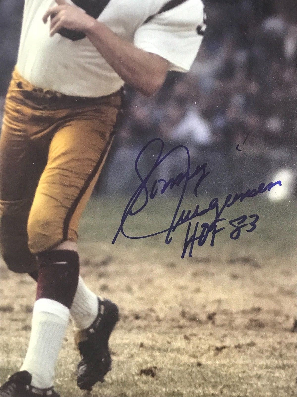 SONNY JURGENSEN   SIGNED 11X14 DOUBLE MATTED FRAMED JSA F93478