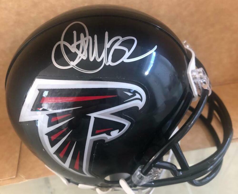 JAMAL ANDERSON ATLANTA FALCONS SIGNED AUTOGRAPHED MINI HELMET JSA WIT392212