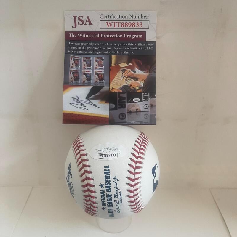 JIM THOME HOF 18 WHITE SOX SIGNED AUTOGRAPHED M.L. BASEBALL JSA WIT889833