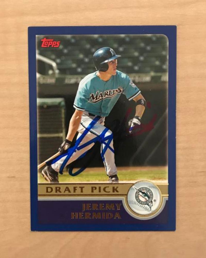 JEREMY HERMIDA FLORIDA MARLINS SIGNED AUTOGRAPHED 2003 TOPPS CARD #668 W/COA 