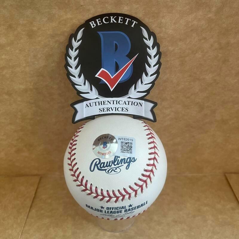 ANDRE DAWSON CUBS 1987 NL MVP M.L. BASEBALL BAS WITNESSED