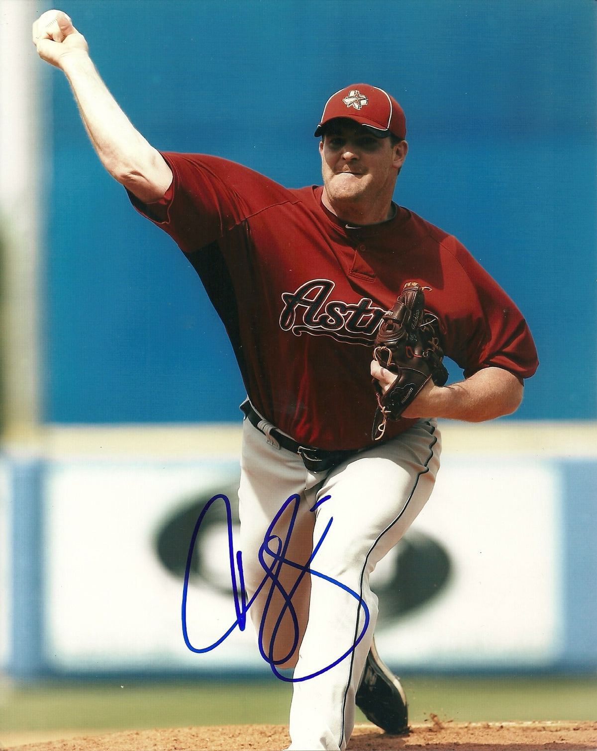 CASEY DAIGLE HOUSTON ASTROS SIGNED AUTOGRAPHED 8x10 PHOTO W/COA
