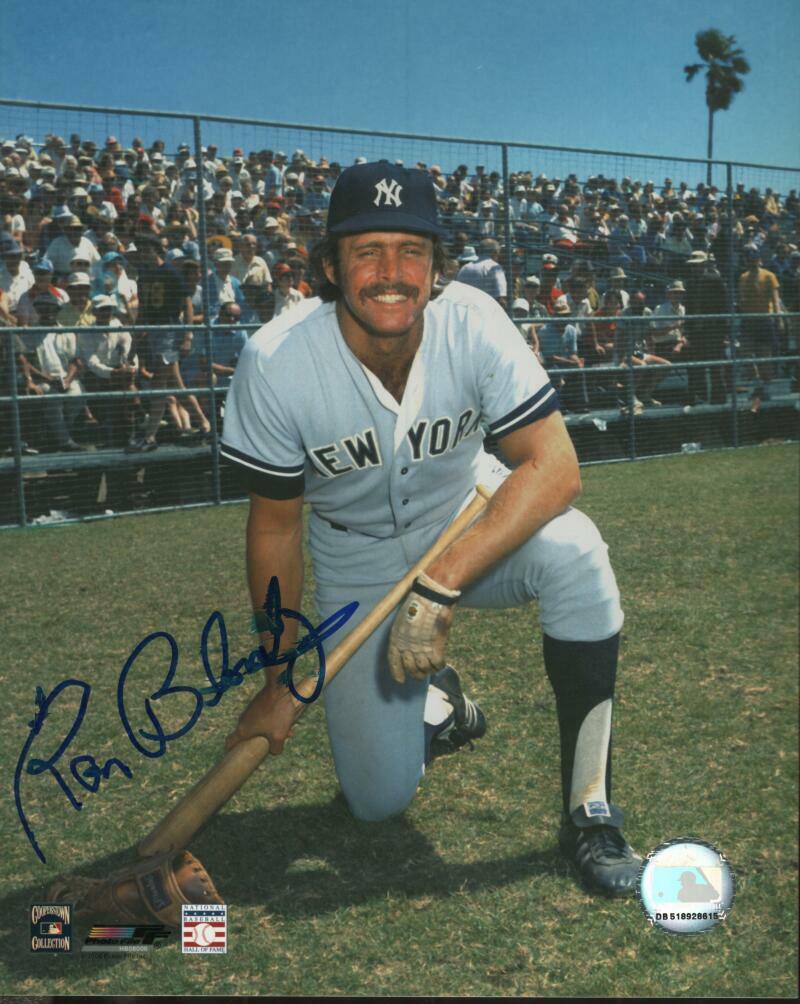 RON BLOMBERG  NEW YORK YANKEES  SIGNED AUTOGRAPHED  8X10 PHOTO W/ COA