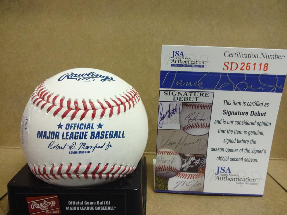 JOSE DELEON LOS ANGELES DODGERS SIGNED M.L. BASEBALL JSA SD26118