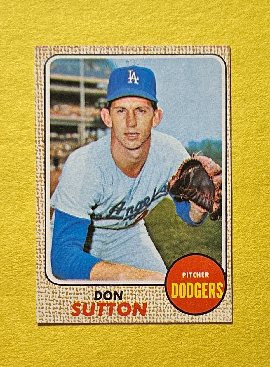 1968 TOPPS DON SUTTON #103 DODGERS HOF