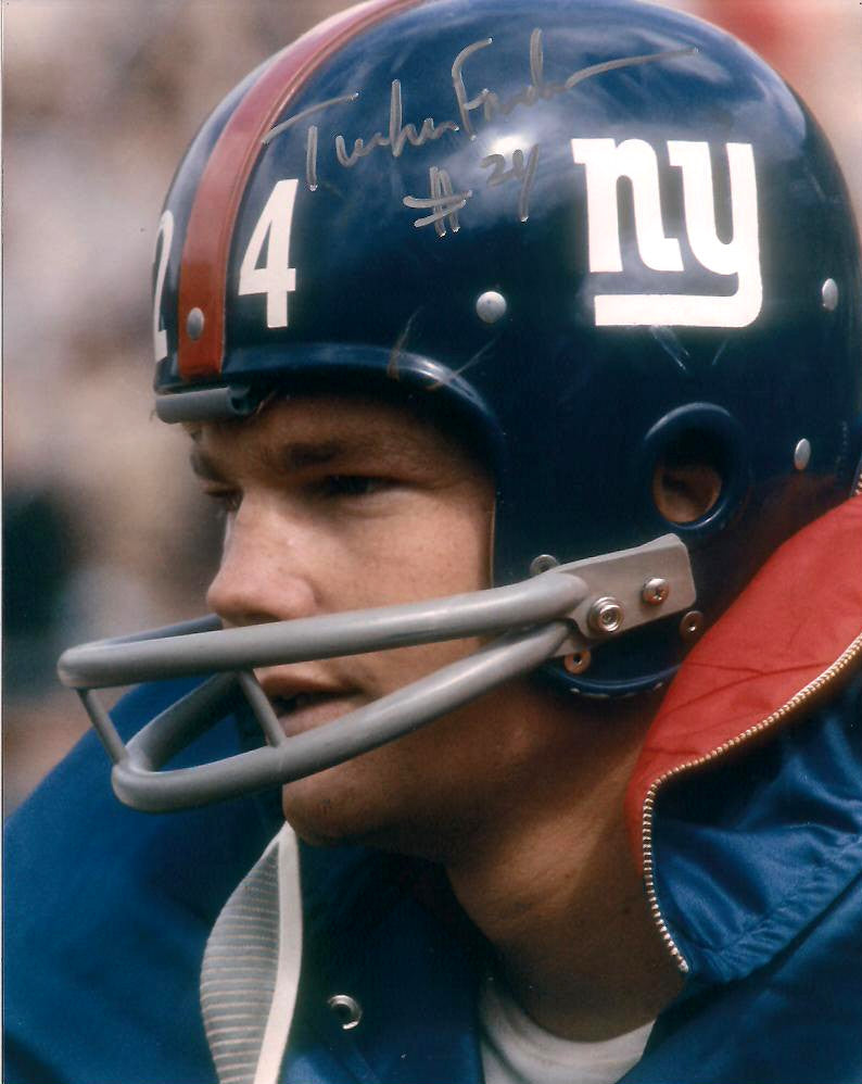 TUCKER FREDERICKSON NEW YORK GIANTS AUTOGRAPHED SIGNED 8X10 PHOTO W/COA