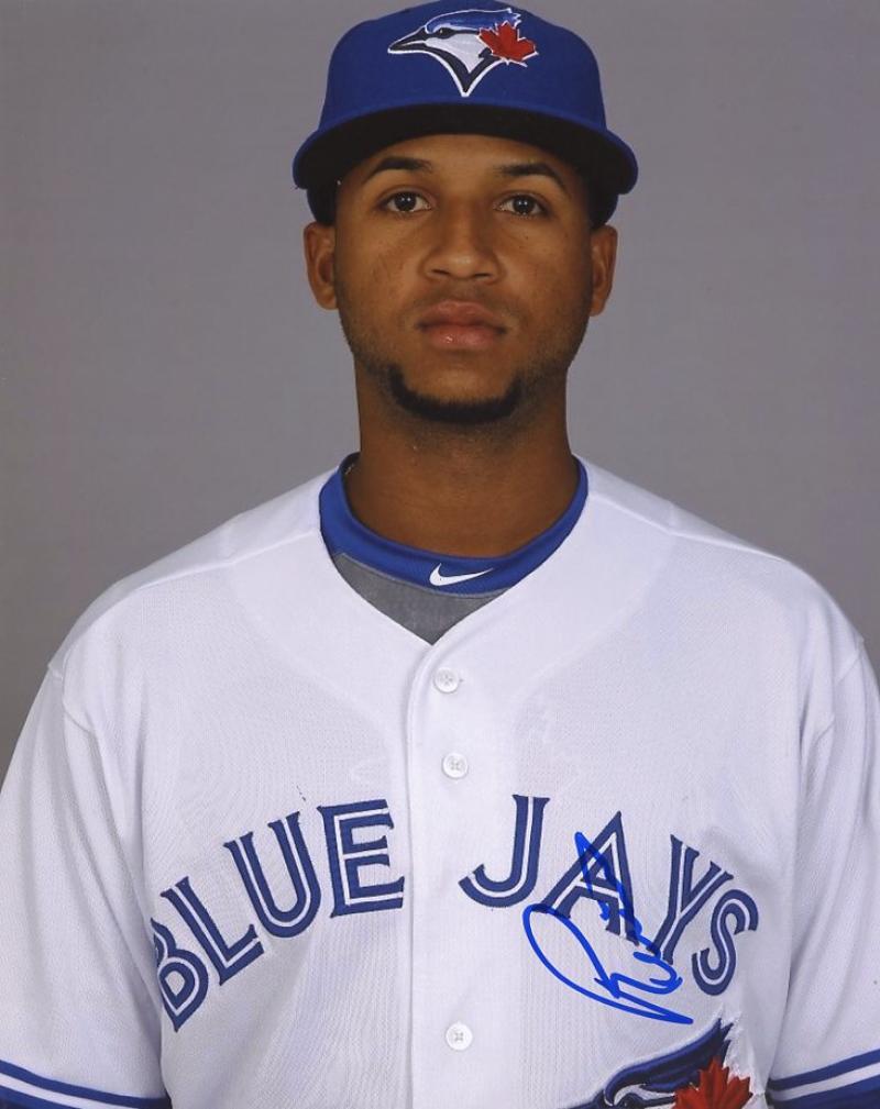 RICHARD URENA TORONTO BLUE JAYS SIGNED AUTOGRAPHED 8X10 PHOTO W/COA