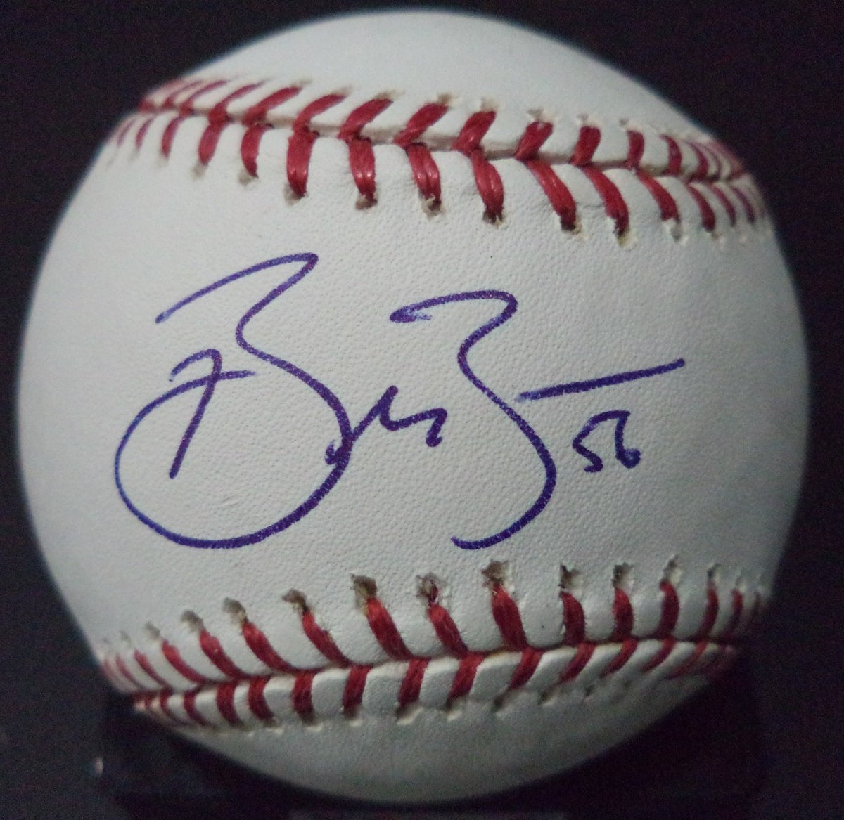 BRIAN BURRES BALTIMORE ORIOLES AUTOGRAPHED SIGNED ROMLB BASEBALL W/COA
