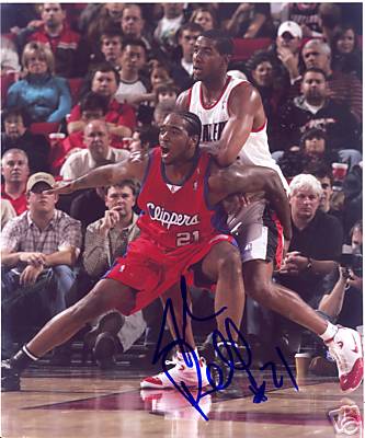 JOSH POWELL LOS ANGELAS CLIPPERS SIGNED 8X10 PHOTO COA