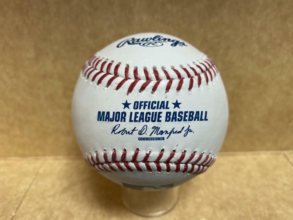 MATT ADAMS NATIONALS/METS SIGNED AUTOGRAPHED M.L. BASEBALL W/ COA