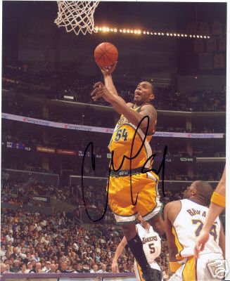 CHRIS WILCOX SEATTLE SUPERSONICS SIGNED 8X10 PHOTO COA