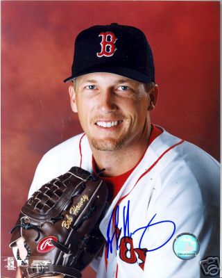 BOBBY HOWRY BOSTON RED SOX SIGNED 8X10 PHOTO W/COA