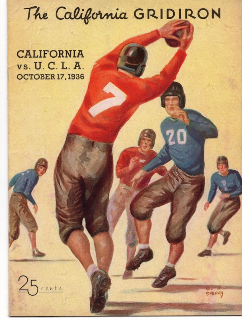 THE BIG GAME UCLA-CAL STANFORD-CAL VINTAGE PROGRAM 11/19/38 MINT