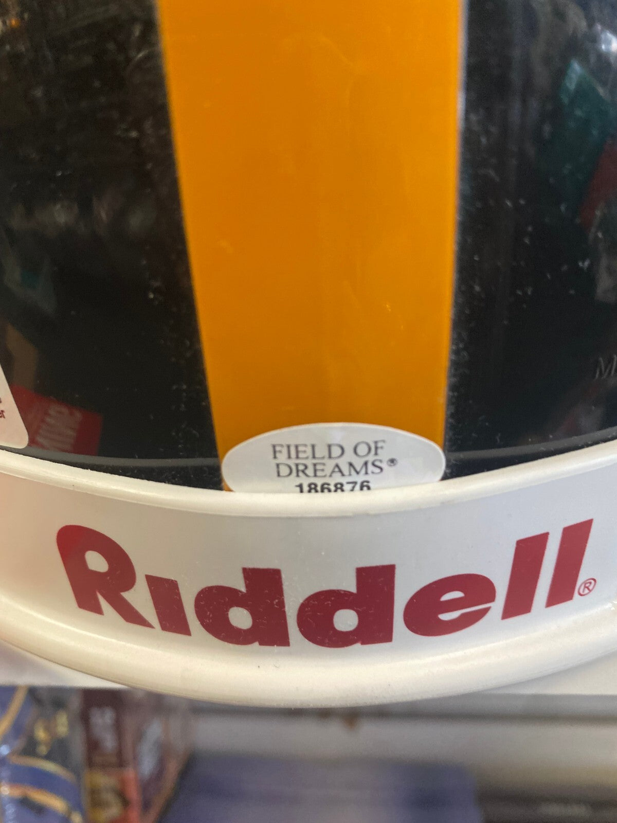 BEN ROTHELESBURGER STEELERS SIGNED FULL SIZE AUTHENTIC HELMET FIELD OF DREAMS