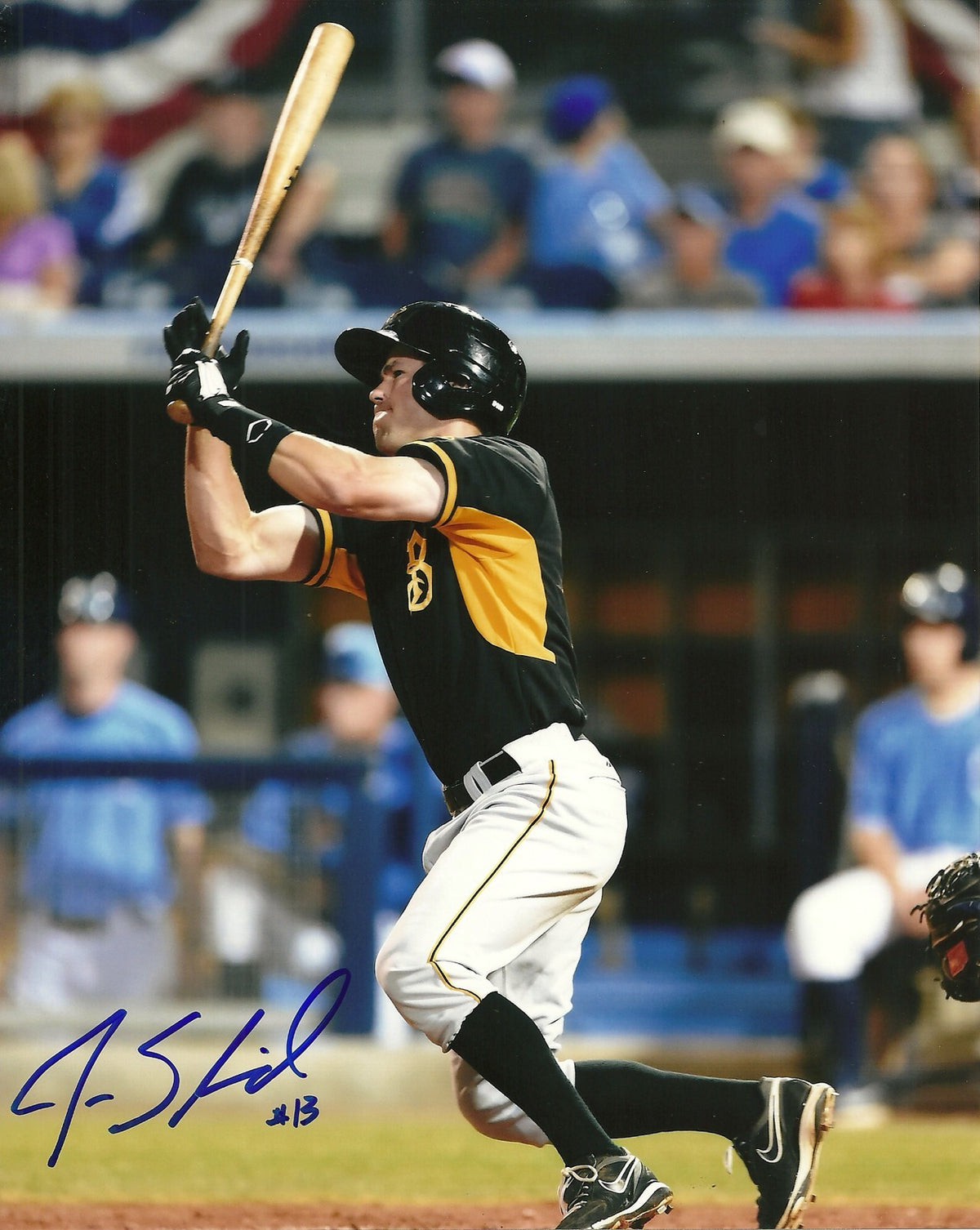 JONATHAN SCHWIND PITTSBURGH PIRATES SIGNED AUTO 8x10 PHOTO W/COA SWINGING